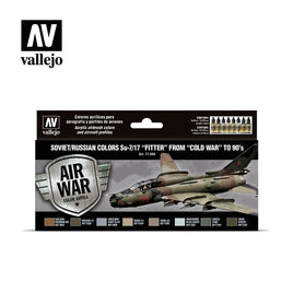 Vallejo 17ml Set of 8 Soviet/Russian colors Su-7/17 “Fitter” from “Cold War” to 90’s - 71604