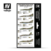 Vallejo 17ml Set of 8 Soviet/Russian colors Tactical Schemes 1978-1989 (Part II) - 71608