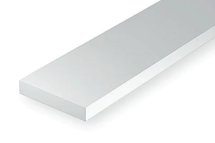 Evergreen .015" X .040" OPAQUE WHITE POLYSTYRENE STRIP - MPM Hobbies