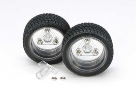 Tamiya Sports Tire Set 56mm Dia/Clear Wheels 69916 - MPM Hobbies
