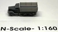 N Phoenix Precision Half track, empty bed, fl car load - MPM Hobbies