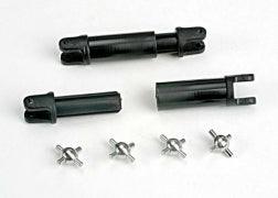Traxxas Half-shafts (internal-splined (2)/external-splined (2))/metal U-joints (4) 1651 - MPM Hobbies