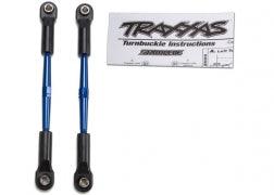 Traxxas Turnbuckles, aluminum (blue-anodized), toe links, 61mm (2) (assembled w/ rod ends & hollow balls) (fits Stampede®) (requires 5mm aluminum wrench #5477) 2336A - MPM Hobbies