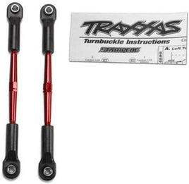 Traxxas Turnbuckles, aluminum (red-anodized), toe links, 61mm (2)(assembled with rod ends & hollow balls) (fits Stampede®) (requires 5mm aluminum wrench #5477) 2336X - MPM Hobbies