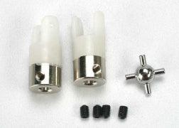 Traxxas U- joints long (2)/3mm set (grub) screws (4) 1539R - MPM Hobbies
