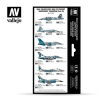 Vallejo 17ml Set of 8 USAF colors post WWII to present “Aggressor” Squadron (Part III) - 71618