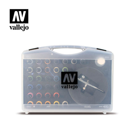 Vallejo Game Air Set of 30 & 85ml (1pc) Basic Game Air Colors & Airbrush 17ml 72871