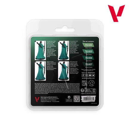 Vallejo Cold Green Color Set 72.383