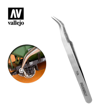 Vallejo Extra Fine Curved Tweezers 115mm 12004