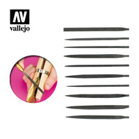 Vallejo Set of 10 Needle Files - 3001 - MPM Hobbies