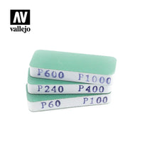 Vallejo Set of 3 (80x30x12 mm) Flexi Sanders Dual-Grit - 4004 - MPM Hobbies