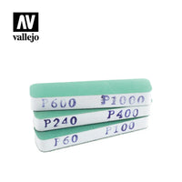 Vallejo Set of 3 (90x19x12 mm) Flexi Sanders Dual-Grit - 4002 - MPM Hobbies