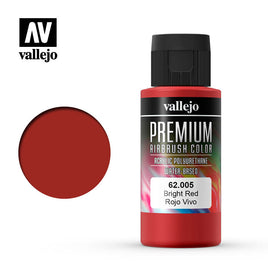 Vallejo Premium Airbrush Color Bright Red 60ml 62005