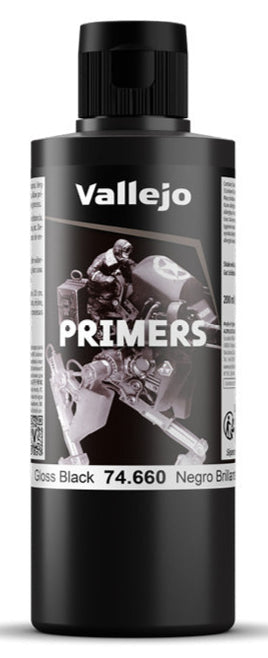 Vallejo 200ml Gloss Black - 74660