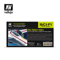 Vallejo 17ml Set of 8 Star Fighters Colors - 71612