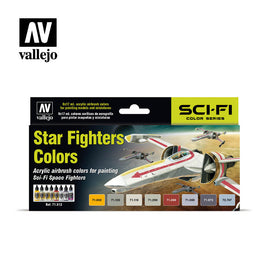 Vallejo 17ml Set of 8 Star Fighters Colors - 71612