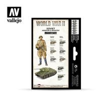 Vallejo Set of 6 (17ml) WWII Soviet Armour & Infantry - 70202