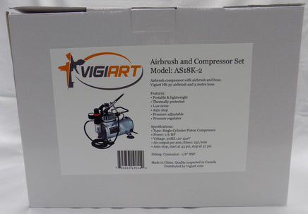 Vigiart AS18K-2 Airbrush Compressor Kit - MPM Hobbies