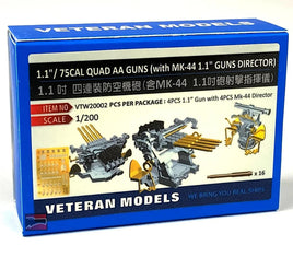 1/200 Veteran Models 1.1/75 CAL Quad AA Guns(With MK-44 1.1 Guns Director)