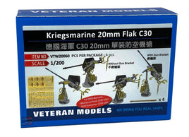 1/200 Veteran Kriegssmarine 20mm flak c30