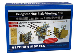 1/200 Veteran Kriegsmarine flak-Vierling c38