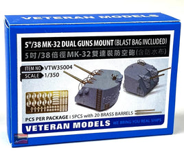 1/350 Veteran Models 5/38 MK-32 Dual Guns Mount (Blast Bag Included)
