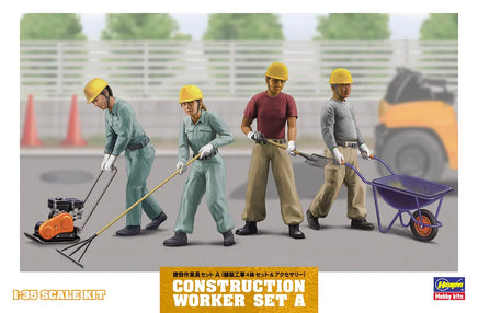 1/35 Hasegawa Construction Worker Set A 66003 - MPM Hobbies