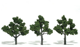 Woodland 1 1/4"-2" Ready Made Medium Green Trees 1502 - MPM Hobbies
