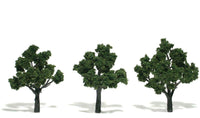 Woodland 1 1/4"-2" Ready Made Medium Green Trees 1502 - MPM Hobbies