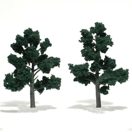 Woodland 2"-3" Ready Made Dark Green Trees 1505 - MPM Hobbies