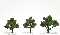 Woodland 2"-3" Ready Made Light Green Trees 1503 - MPM Hobbies