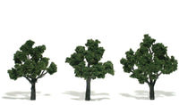 Woodland 2"-3" Ready Made Medium Green Trees 1504 - MPM Hobbies