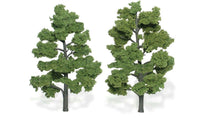 Woodland 3"-4" Ready Made Light Green Trees 1506 - MPM Hobbies