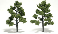 Woodland 3"-4" Ready Made Light Green Trees 1506 - MPM Hobbies