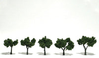 Woodland 3"-4" Ready Made Medium Green Trees 1507 - MPM Hobbies