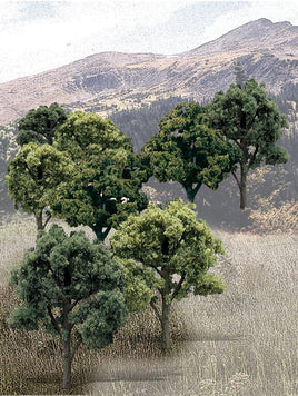 Woodland 3"-5" Ready Made Mixed Green Trees 1572 - MPM Hobbies