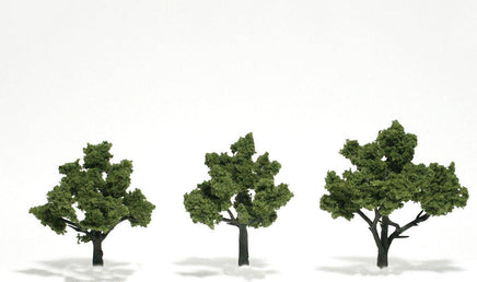 Woodland 4"-5" Ready Made Light Green Trees 1509 - MPM Hobbies