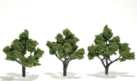 Woodland 5"-6" Ready Made Light Green Trees 1512 - MPM Hobbies