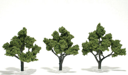 Woodland 6"-7" Ready Made Light Green Trees 1515 - MPM Hobbies