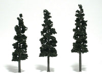 Woodland 7"-8" Ready Made Conifer Green Trees 1563 - MPM Hobbies