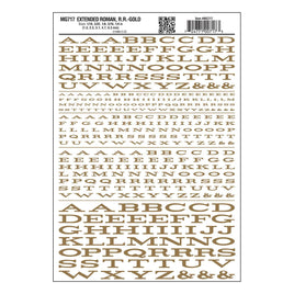 Woodland Extended Roman R.R. Decal Gold 717 - MPM Hobbies