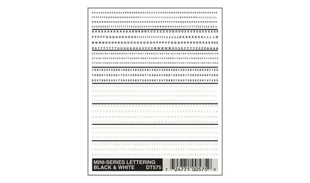 Woodland Mini-Series Lettering Black and White 575 - MPM Hobbies