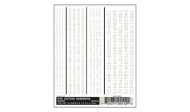 Woodland R.R. Gothic Numbers Decal White 512 - MPM Hobbies