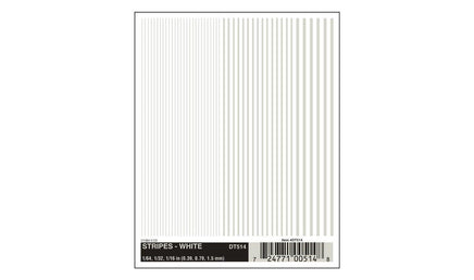 Woodland Stripes Decal White 514 - MPM Hobbies