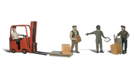 Woodland Workers With Forklift - HO Scale #1911 - MPM Hobbies
