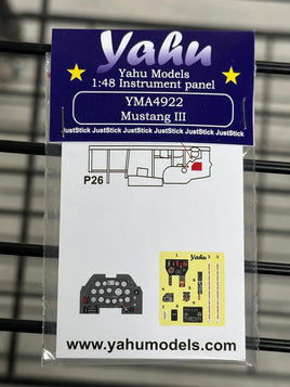 1/48 Yahu Models P-51 B/C Mustang III Instrument Panel - MPM Hobbies