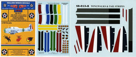 1/48 Yellow Wings Decals SBD-1/2 Dauntless Chevrons & Fuselage Bands