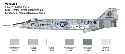 1/32 Italeri F-104 A/C Starfighter 2515.