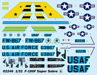 1/32 Trumpeter F-100F Super Sabre 02246.