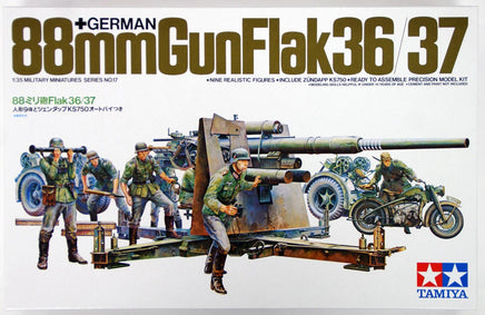 1/35 Tamiya German 88mm Gun Flak 36/37 Kit 35017 - MPM Hobbies